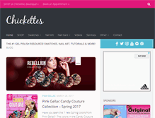 Tablet Screenshot of chickettes.com